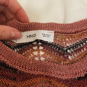 Mango Sheer Knit Top